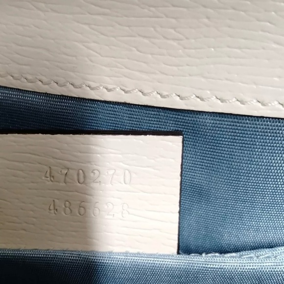 Auth Gucci White Leather Top Handle Ltd Edition Sylvie Heart GG Monogram Handbag - Picture 16 of 16